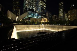 9/11 Memorial Pool (Night) - Steve Jansen Photography