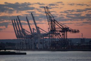 Shipping Dock at Sunset - Steve Jansen Photography