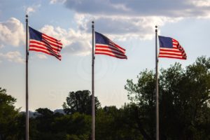 Three US Flags - Steve Jansen Photography